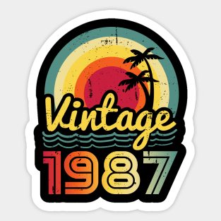 Vintage 1987 Made in 1987 36th birthday 36 years old Gift Sticker